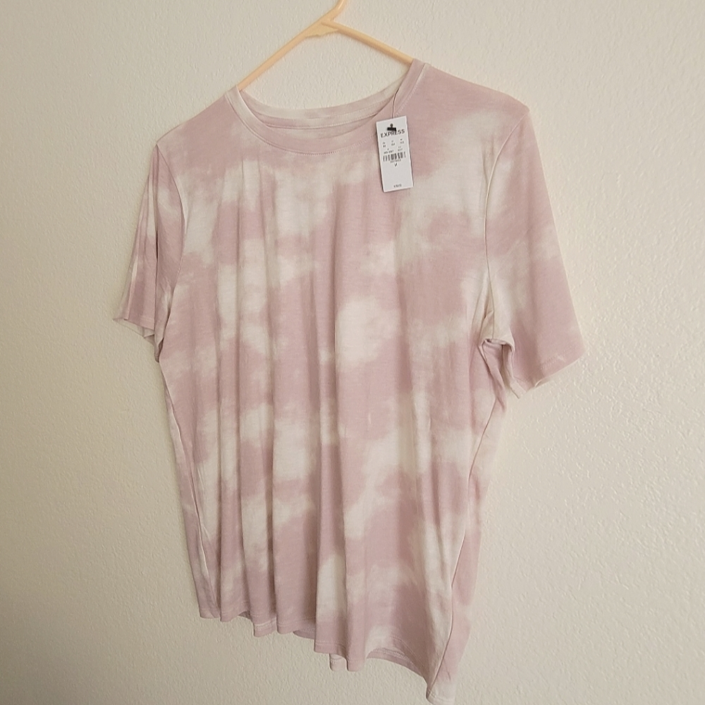 EXPRESS Tie Dye Crew Neck Tee